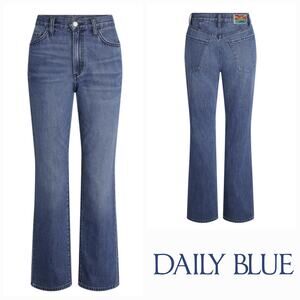NWT Daily Blue Adriano Goldschmied Manya Straight Leg Jeans Sz 30x29.5 Champlain